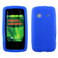 Samsung Galaxy Prevail / M820 Silicone Skin Case (Blue)